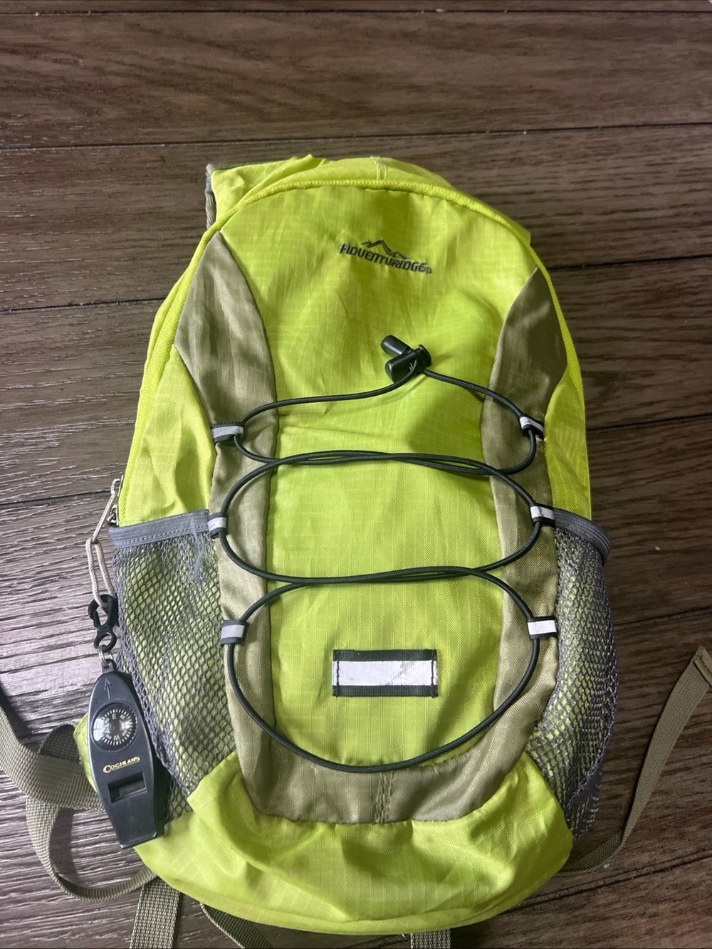 Lime Green Adventure Daypack with Front Bungee